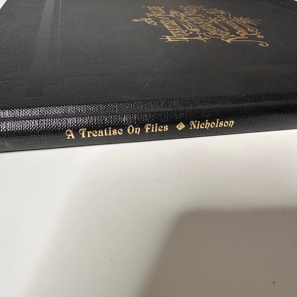 Vintage Nicholson's Treatise On Files and Rasps 1983 Reprint Hardcover Book - Picture 3 of 6